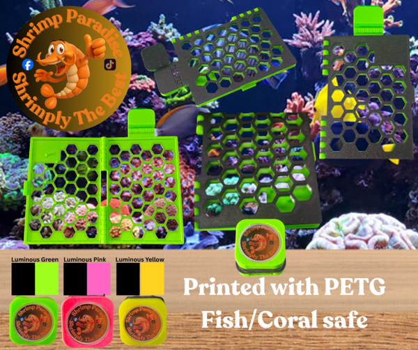 Shrimp Paradise Magnetic Nori Feeder Aquarium Vegetable Holder Fish Grazing Grid