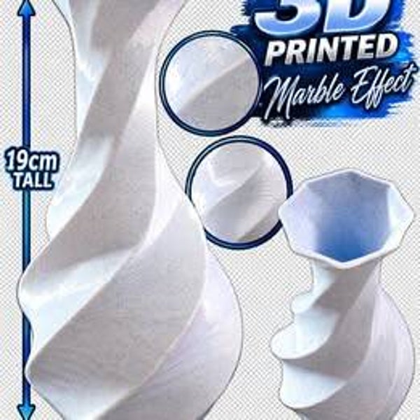 ✨ STUNNING 3D PRINTED MARBLE EFFECT VASE ✨