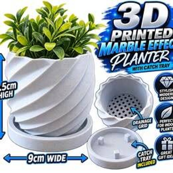 Marble effect 3D Printer planter