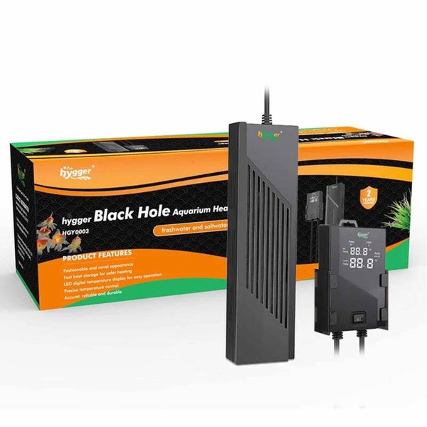 Hygger Black Hole Aquarium Heater with LED 1000W