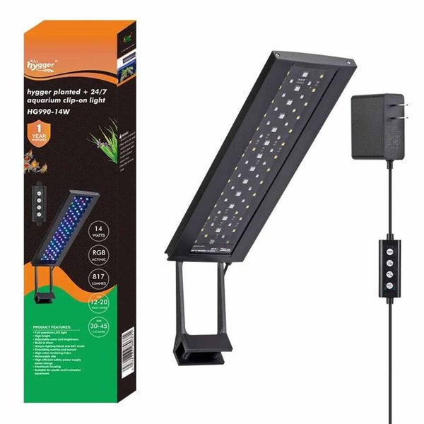 Hygger Marine Aquarium Clip-on LED Light 22w