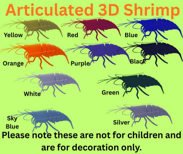 3D Printed Articulated Shrimp