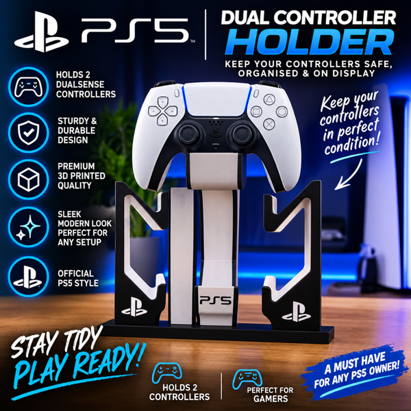 3D Printed Duel PS5 Controller Holder