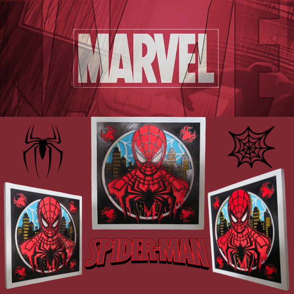 Spiderman 3D wallart