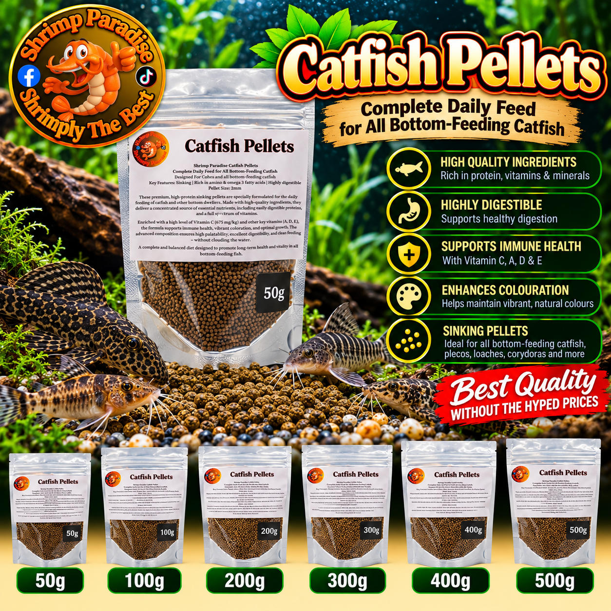 Shrimp Paradise Catfish Pellets