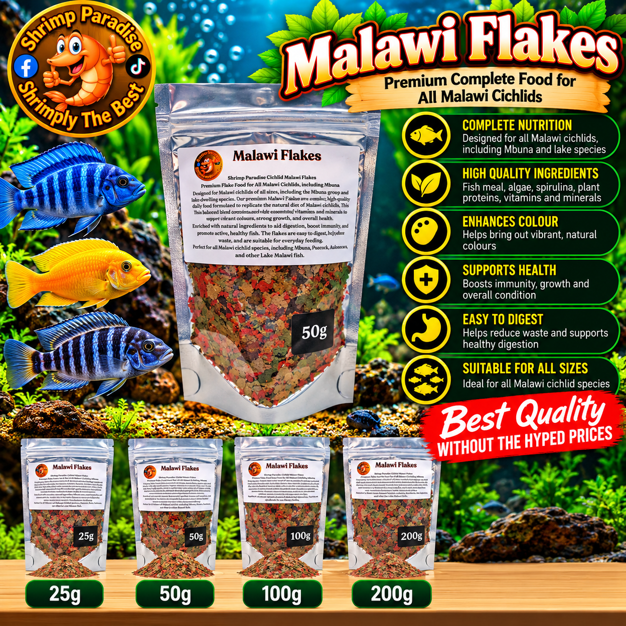 Shrimp Paradise Malawi Flakes