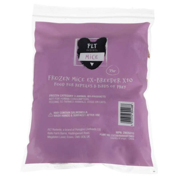 PLT Frozen Mice Ex-Breeder 35g+ 10 Pack (Ltd Qty)