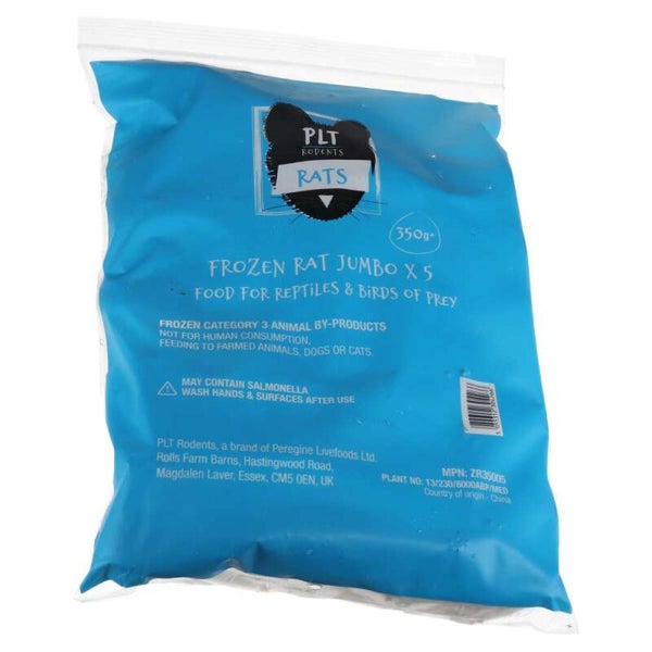 PLT Frozen Rat Medium 160g+ 5 Pack