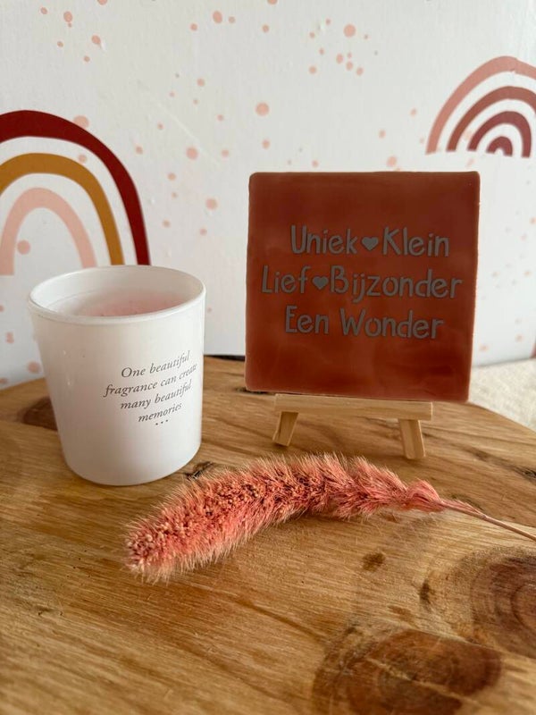 Tegeltje 10x10 - Wonder