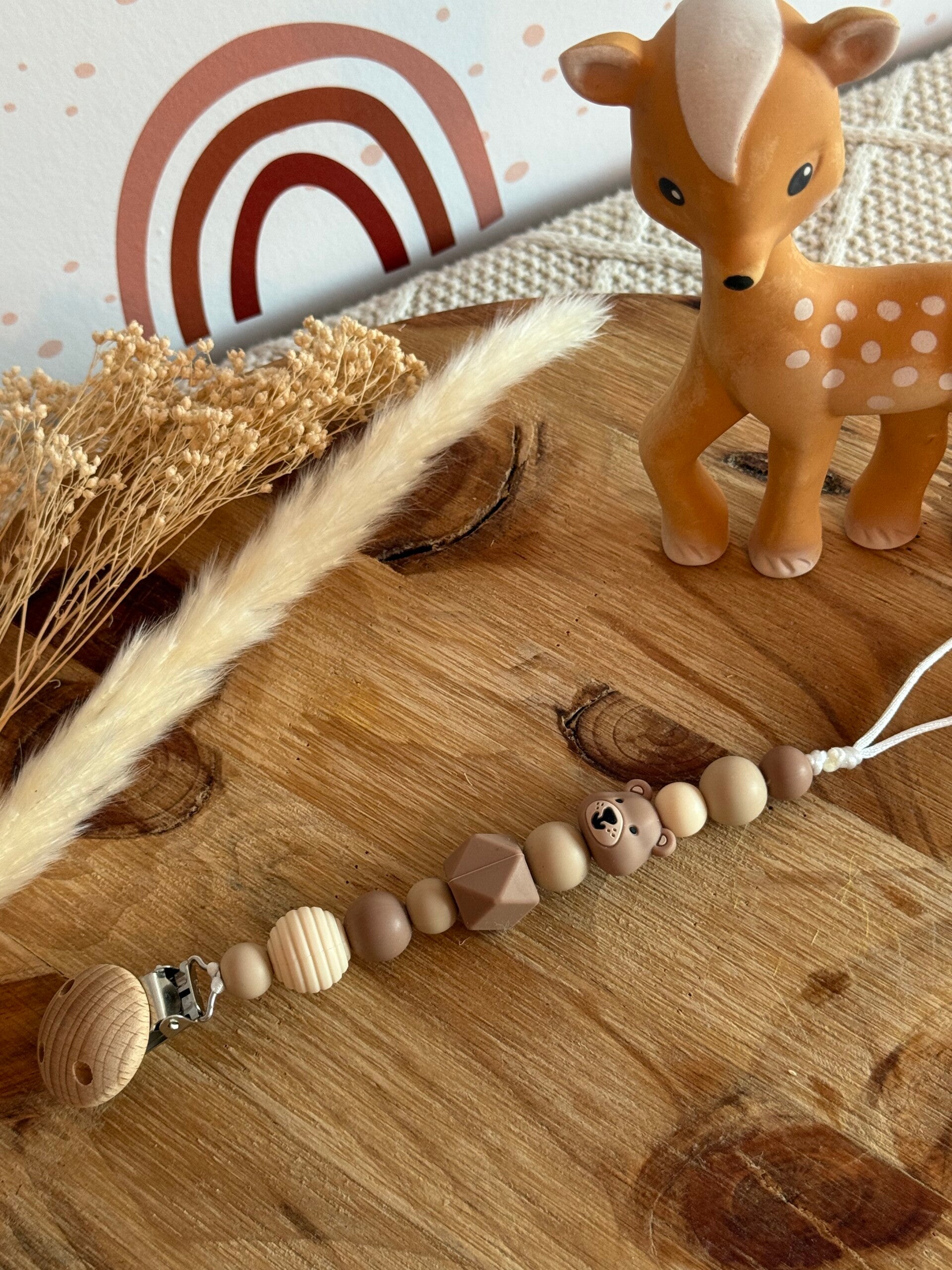 Speenkoord Beer Beige / Bruin