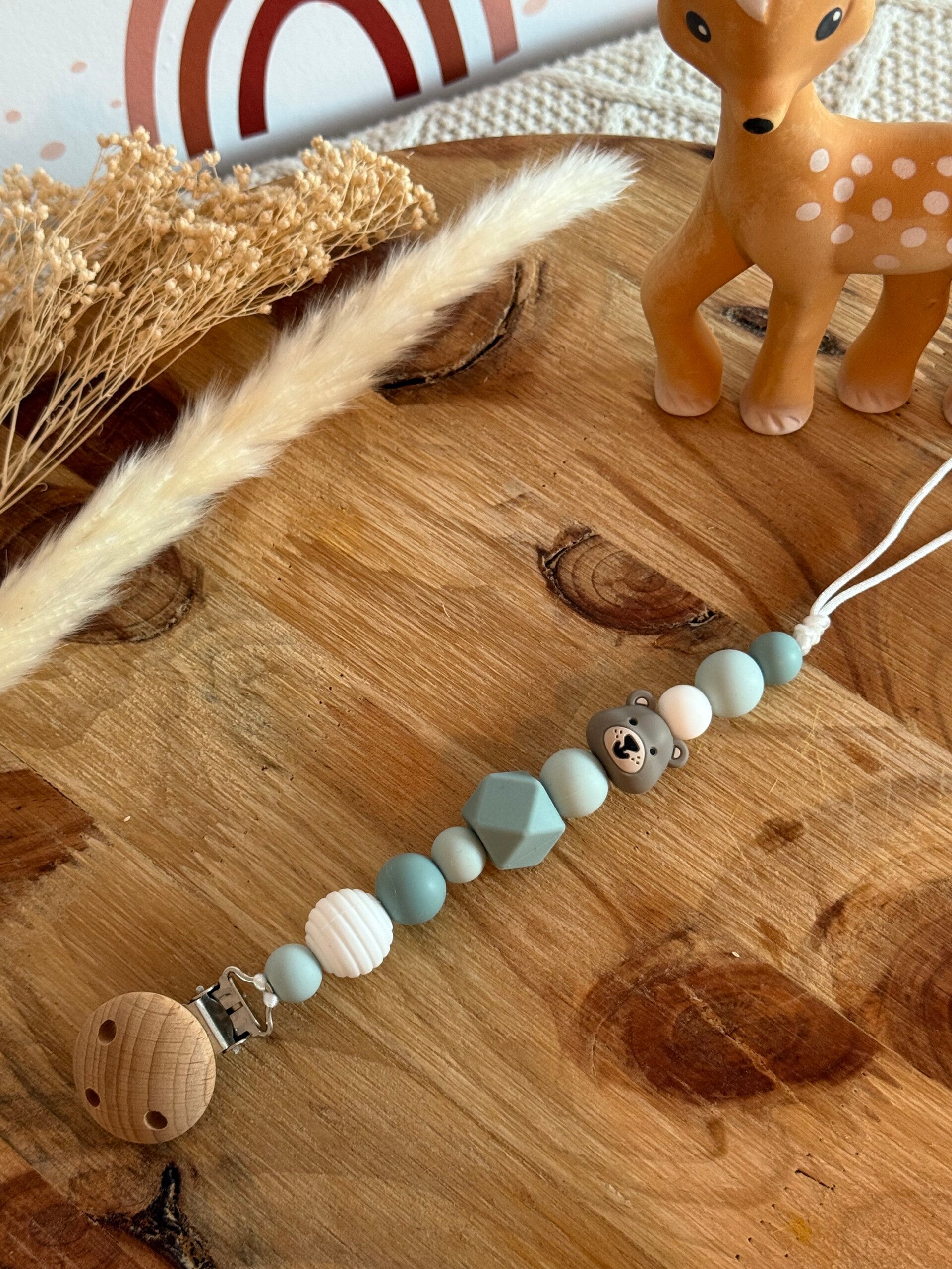 Speenkoord Beer Blauw