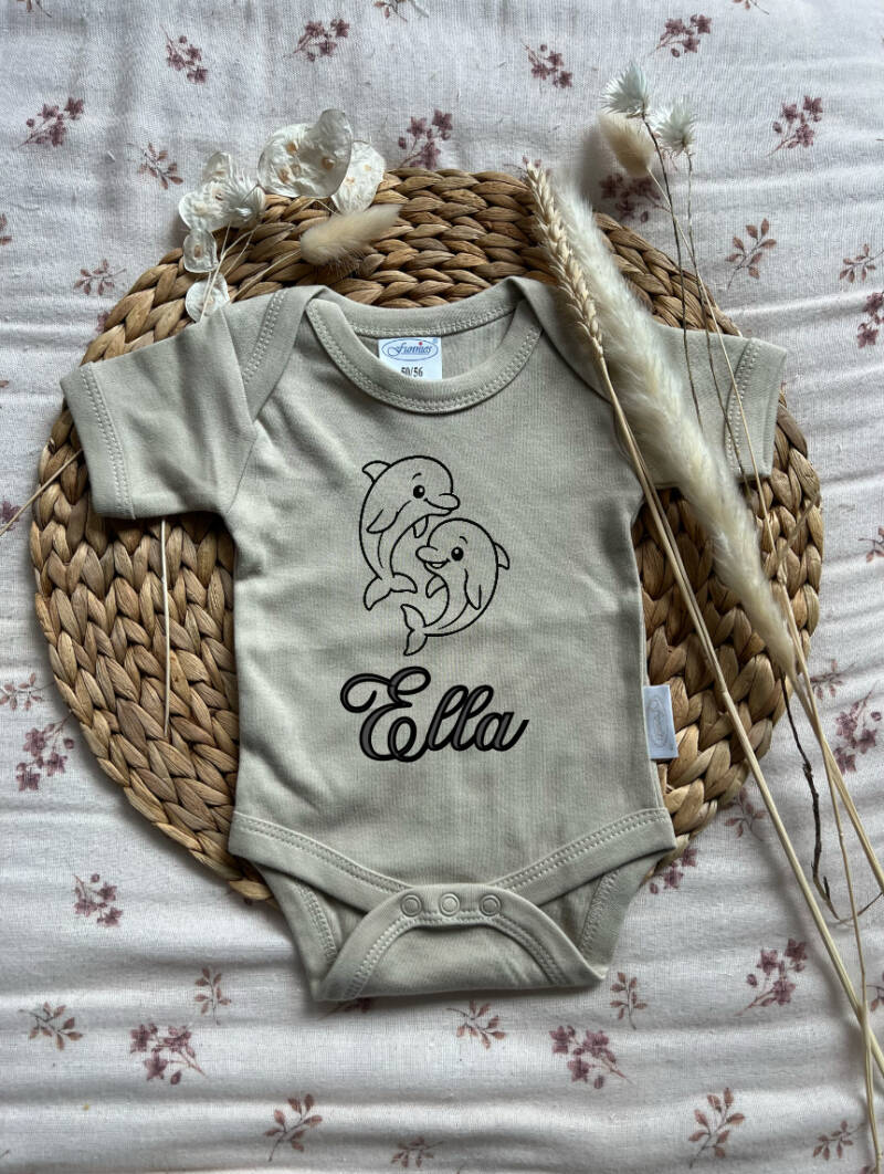 Romper Dolfijn + Naam
