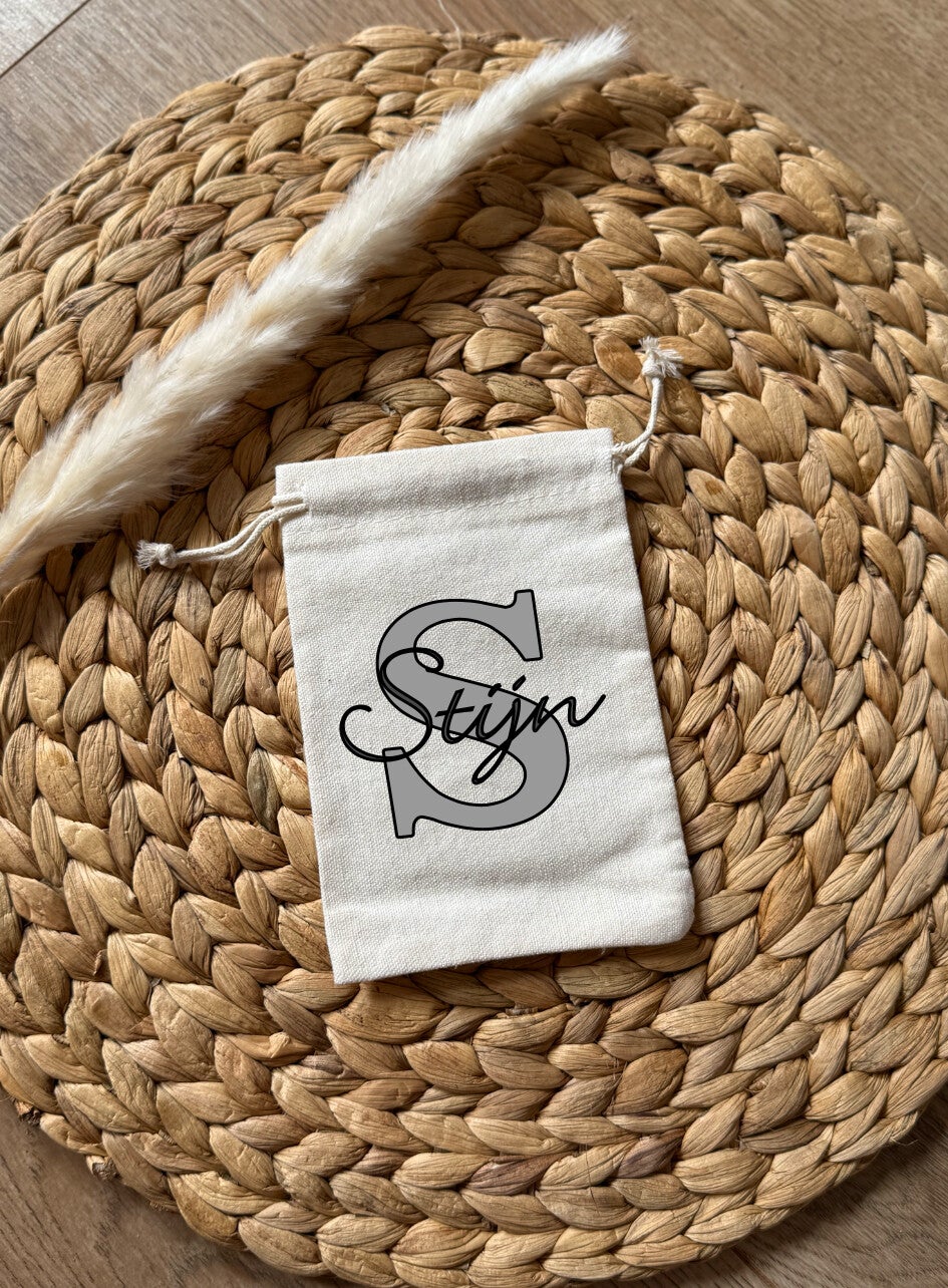 Bewaarzakje Naam & Letter