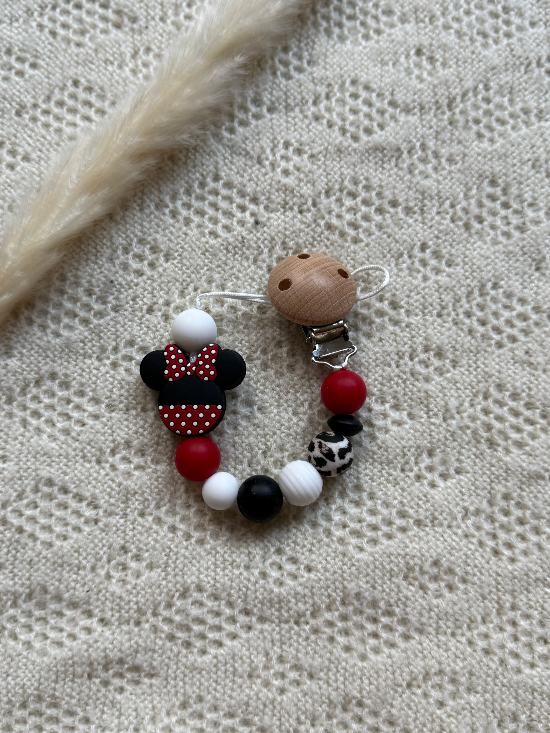 Speenkoord Minnie Rood