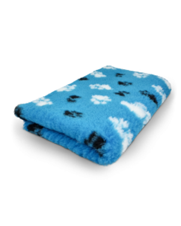 Vetbed Pootjes Turquoise/Wit