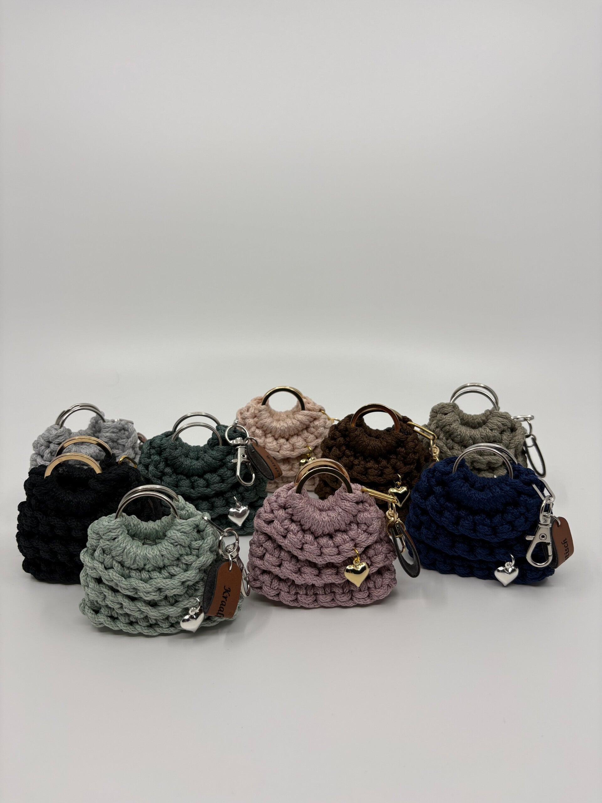 Mini tasjes handgehaakt