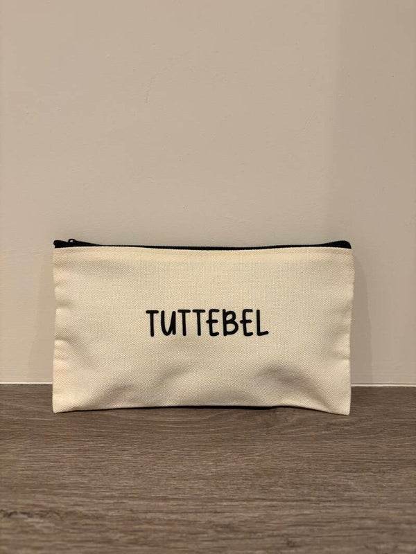 Leuke toilet/make-up tasjes met tekst