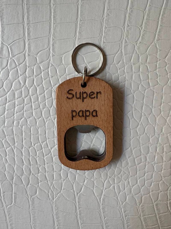 Sleutelhanger hout opener