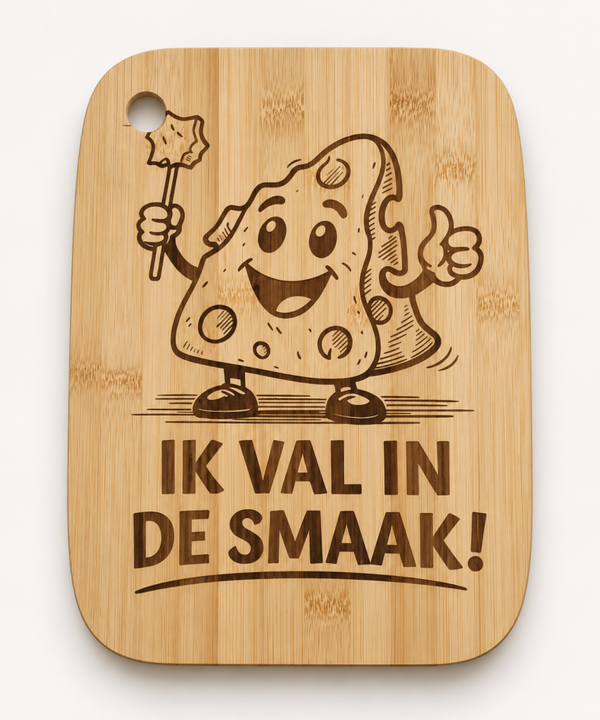 Bamboe Snijplank – “Ik Val in de Smaak!”