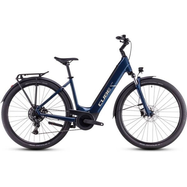 CUBE TOURING HYBRID ONE 500 - Tiefeinstieg Trekking E-Bike 2025 in deepsea/chrome