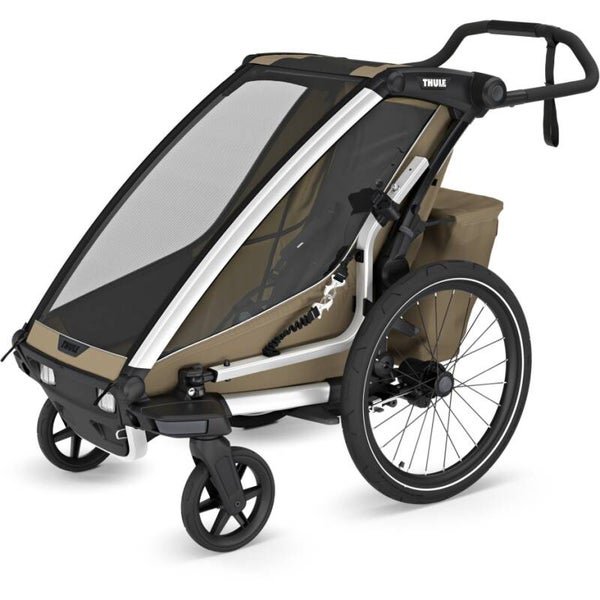 Thule Chariot Cross 2 Single - Fahrradanhänger für 1 Kind - faded khaki