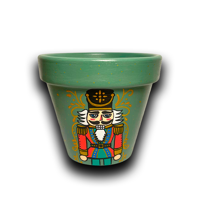 Maceta Cascanueces Verde Bosque