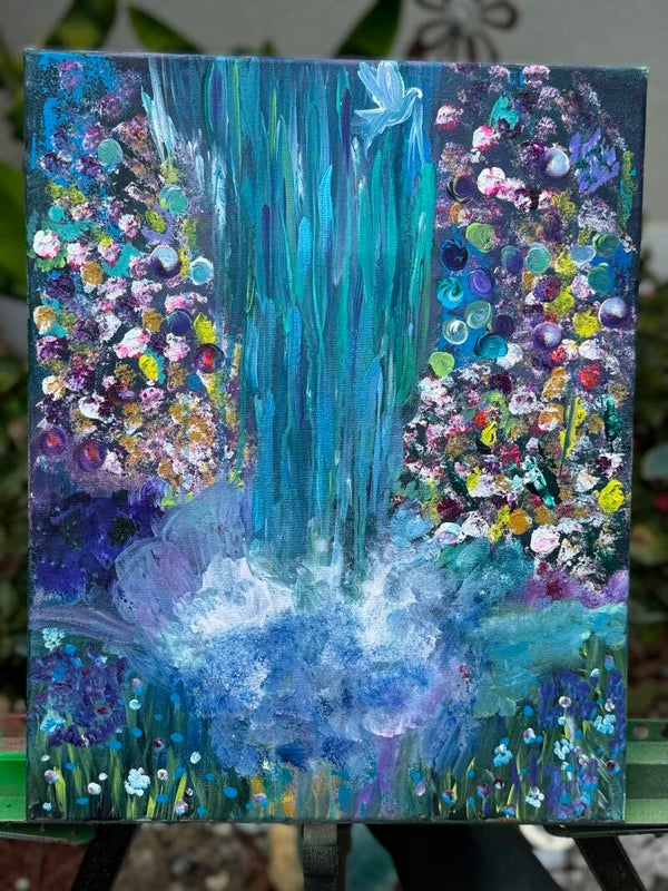 #5 WATERS FLOW, PEACE FLIES 16in X 20in