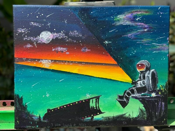 #10 SPACE DAISY 11in X 14in