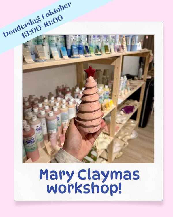 Marry Claymas Workshop 1 oktober 13:00 uur