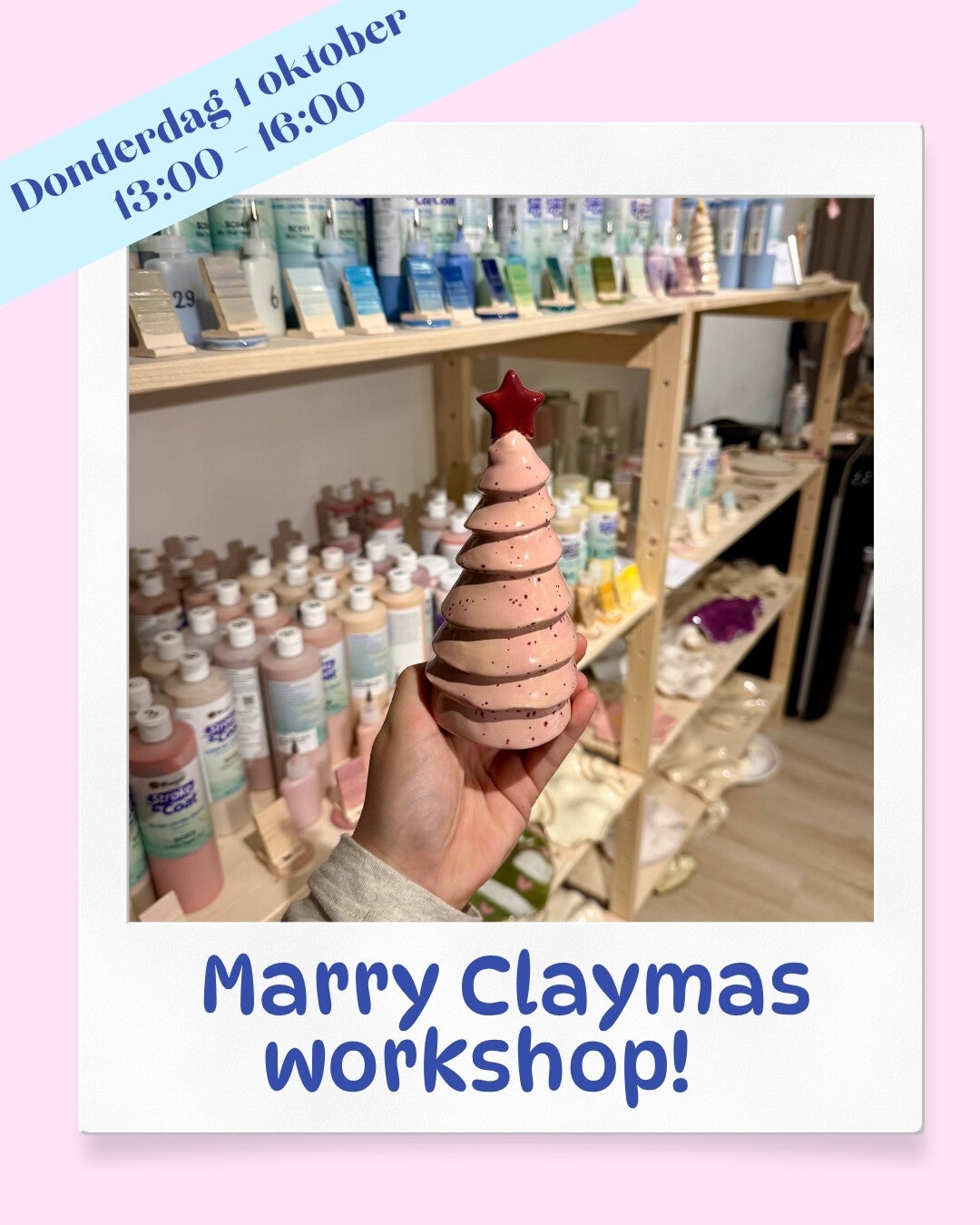 Marry Claymas Workshop - 1 oktober 13:00 uur