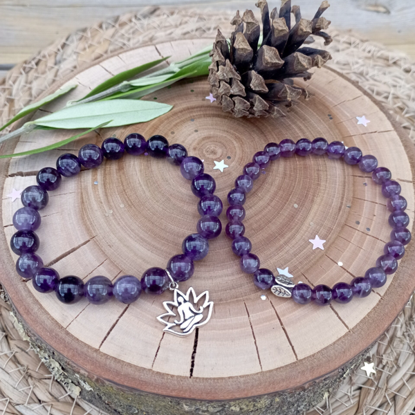🌿Bracelet en améthyste: Paix interieur-calme🌿