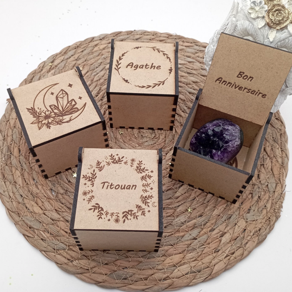 ✨Boite en bois personnalisable avec le coffret de bracelets d'émotions✨