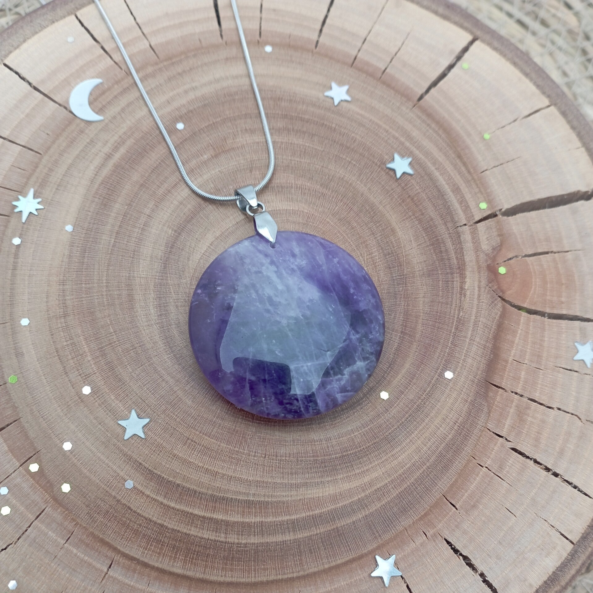✨ Pendentif en Améthyste: calme et sérénité