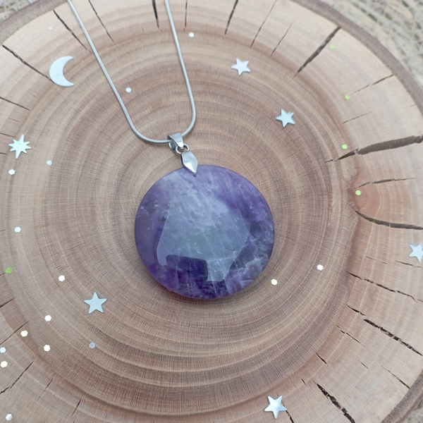 ✨ Pendentif en Améthyste: calme et sérénité