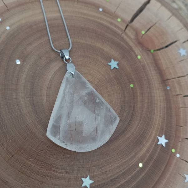 ✨ Pendentif en Quartz rutile: nouveau projet et volonté