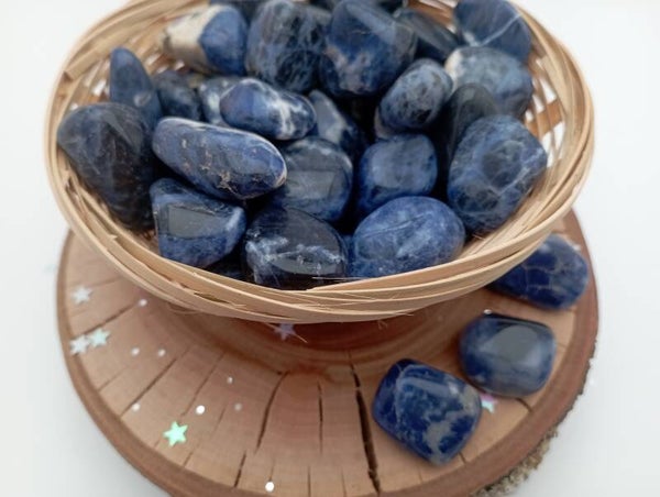 🌿Sodalite du Brésil en pierre roulée- confiance en soi  🌿