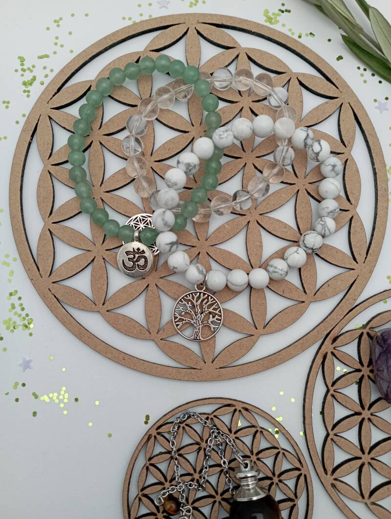 ✨ Fleur de Vie en Bois 7 cm – Géométrie Sacrée pour Harmoniser et Recharger vos Énergies 🌙
