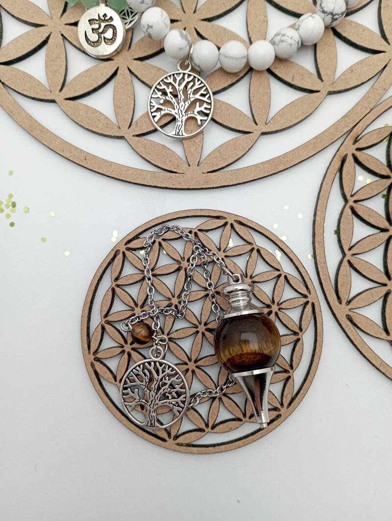 ✨ Fleur de Vie en Bois 10 cm – Géométrie Sacrée pour Harmoniser et Recharger vos Énergies 🌙