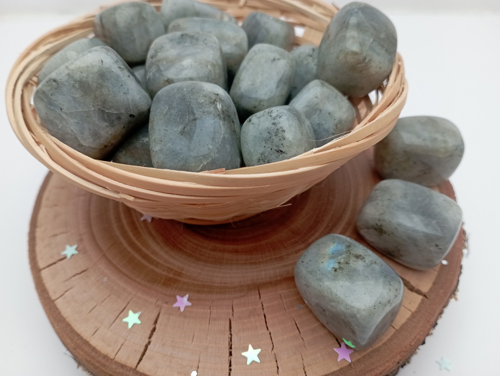 🌿 Labradorite en pierre roulée -  Hypersensibilité émotionnelle- protection🌿