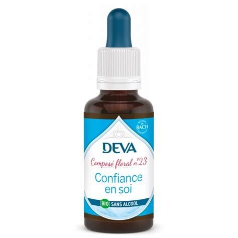🌿Composé Floral Confiance en soi  N°23 Sans alcool 30 mL DEVA🌿