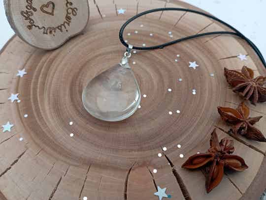 🌿Pendentif en Cristal de roche n°3🌿