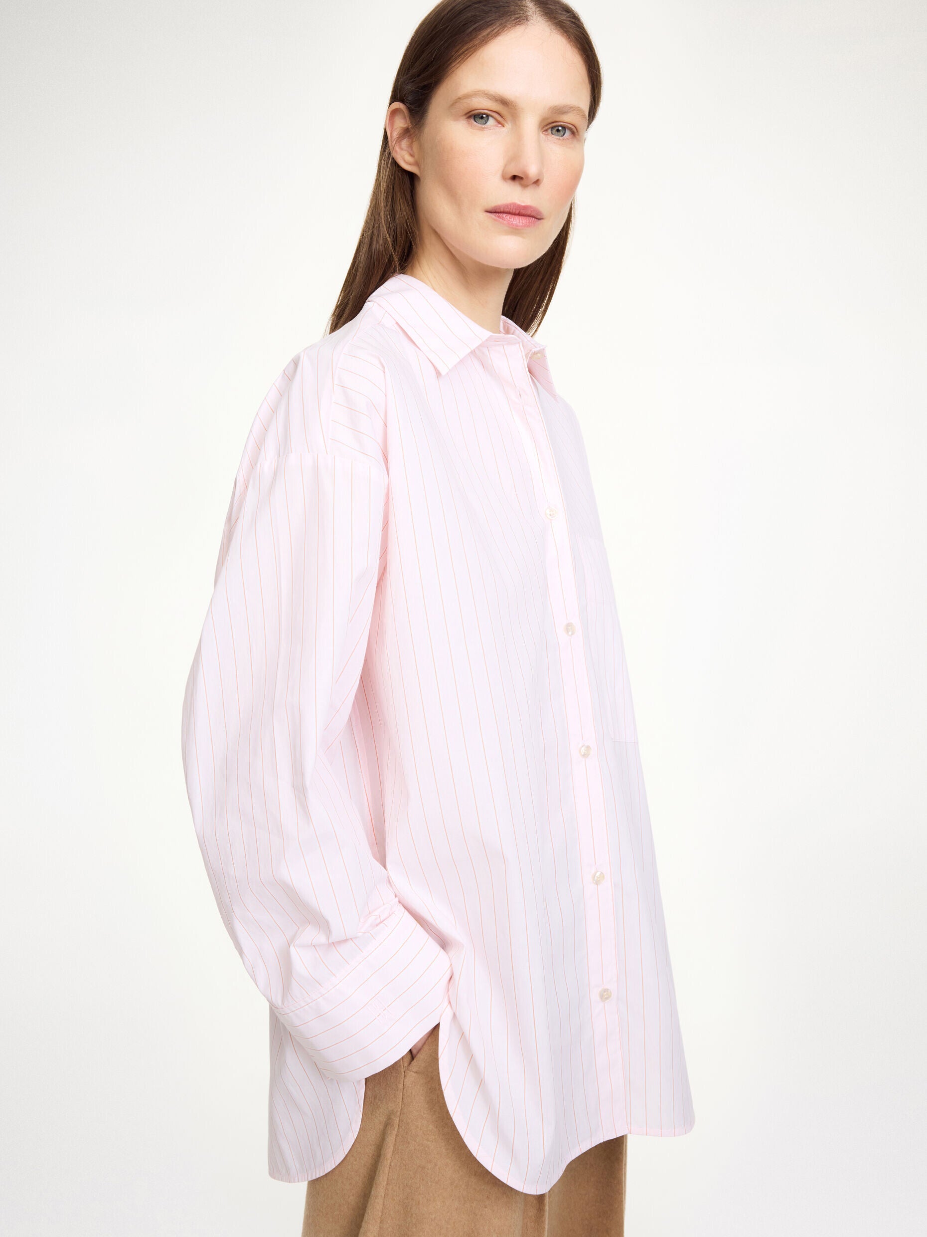 BY MALENE BIRGER DERRIS BLOUSE BROWN STRIPE