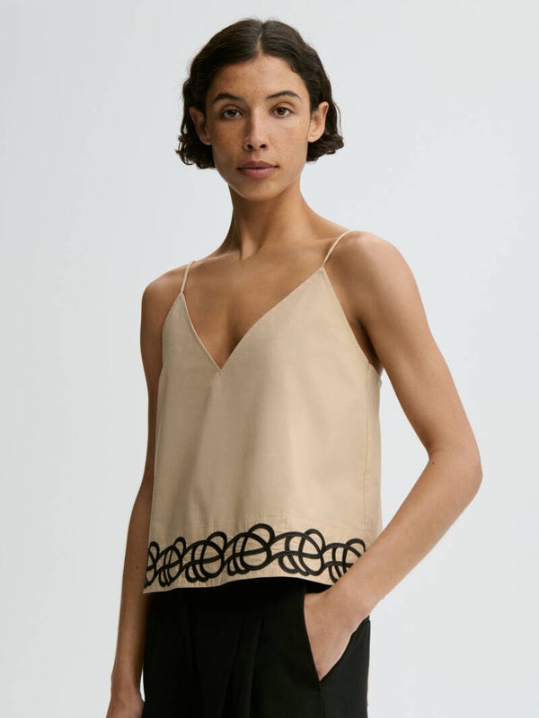 BY MALENE BIRGER JENNIE TOP OLD BEIGE