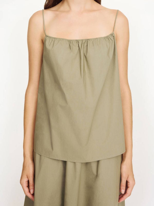 BY MALENE BIRGER LANNYLA ORGANIC TOP LICHEN GREEN