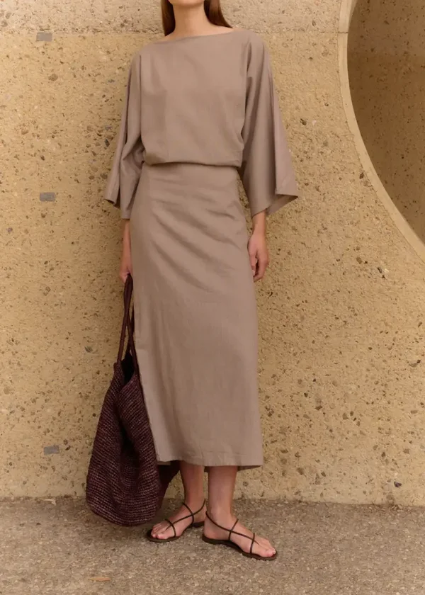 CLUB L'AVENIR BRIAR DRESS TAUPE
