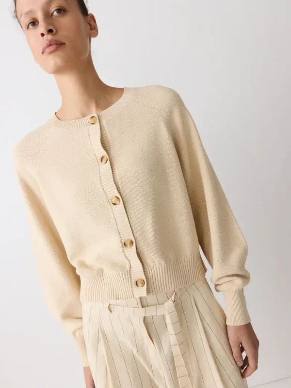 RUE BLANCHE BEES CARDIGAN ECRU