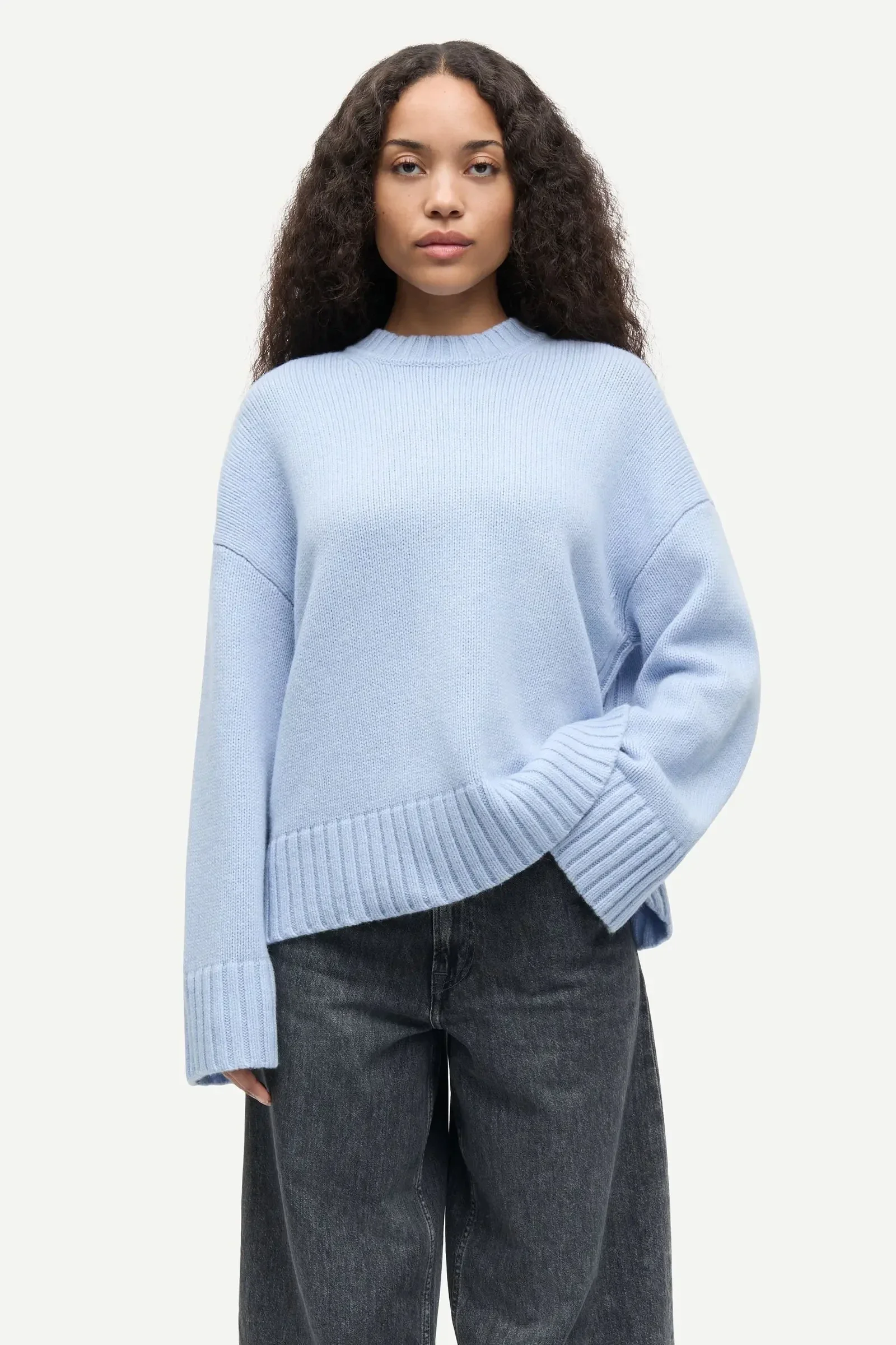 SAMSØE SAMSØE SAKEIKU SWEATER CASHMERE BLUE