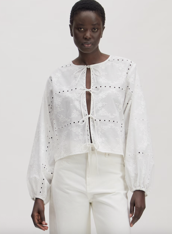 EDITED LISANNE BLOUSE OPTIC WHITE