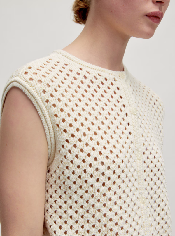 EDITED MINA BODYWARMER ANTIQUE WHITE