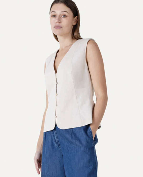 ANOTHER LABEL RENEE SHIRT SANDSHELL